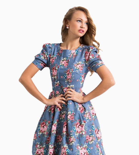 Woman Full Sliv Dress - Image 4