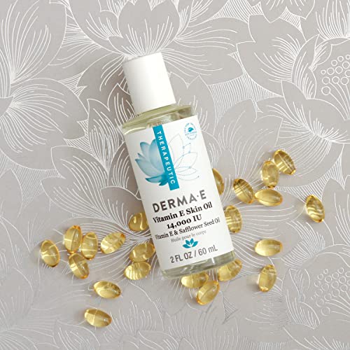 DERMA-E Vitamin E Skin Oil - 14,000 IU Face Oil with Safflower Oil – Hypoallergenic, Fragrance Free Facial Skin Care - Nourishes and Conditions, 2 fl oz - Image 4