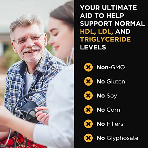 Livingood Daily Heart Health Supplements - Combination of Healthy Cholesterol Support and Omegas + Turmeric Supplements - Image 3