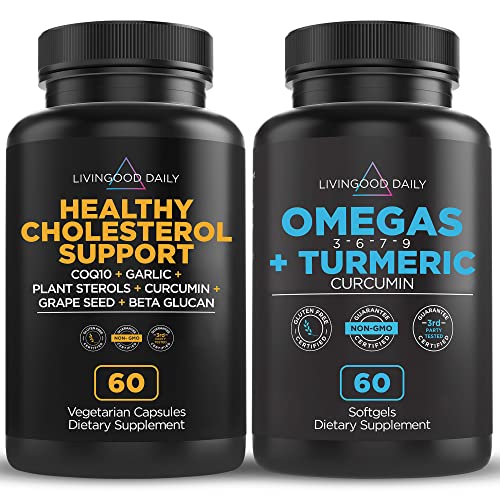 Livingood Daily Heart Health Supplements – Combination of Healthy Cholesterol Support and Omegas