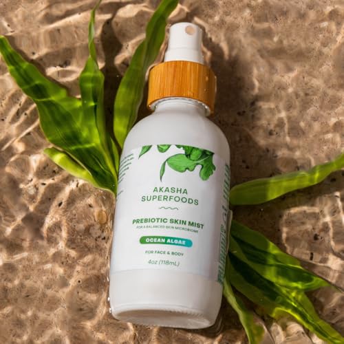 Akasha Prebiotic Skin Mist 3.4oz I Organic Facial Mist, Sea Kelp Extract, Face Spray for Naturally Restoring the Skins Microbiome, Dewy, Help Acne, Psoriasis & Sunburn*, Anti Aging Skin Care Products - Image 6