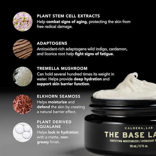 Caldera + Lab The Base Layer | Men's Organic Face Cream Moisturizer for Dry, Sensitive, & Normal Skin – Vegan, Natural & Antioxidant Packed Facial Skincare - Image 5
