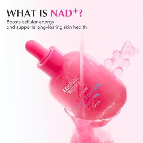 EQQUALBERRY NAD+ Peptide Boosting Smoothie Serum – Anti-Aging Korean Skin Care with 5 Ceramides & Vegan Collagen, Hydrating Antioxidant Serum for Firmness, Wrinkles & Radiant Glow (1.01oz / 30ml) - Image 6