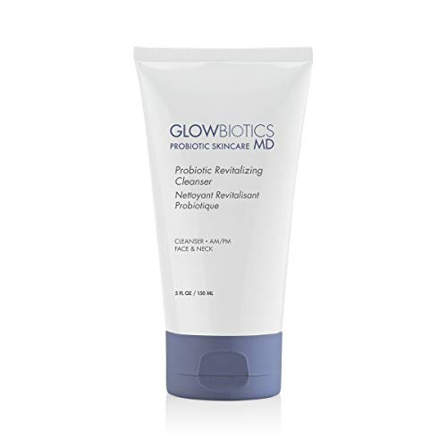 Glowbiotics Probiotic Revitalizing Cleanser 5 oz – Gentle Hydrating Face Wash with Probiotics, Peptides