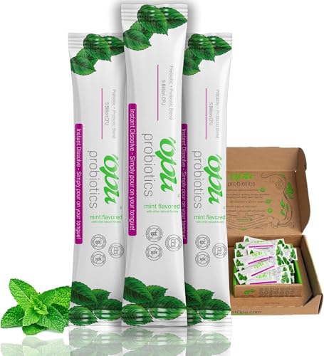 ‘Opu Probiotics Mint Instant-Dissolve – One Month Supply – 5 Billion CFU’s –