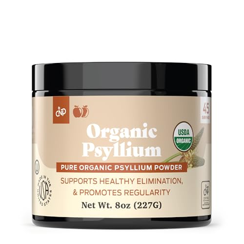 Organic Psyllium Husk Powder & Fiber Supplement Bulk – 10oz (280g) Pure Bulk Organic Whole