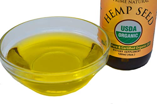 Prime Natural Organic Hemp Seed Oil 4oz - USDA Certified - Sativa Oil - Pure, Cold Pressed, Virgin, Unrefined, Vegan, Food Grade - High Omega 3 6 9 Fatty Acids - Good for Face, Body, Skin & Hair Care - Image 5