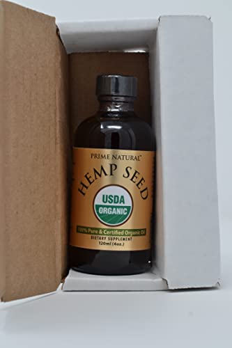 Prime Natural Organic Hemp Seed Oil 4oz - USDA Certified - Sativa Oil - Pure, Cold Pressed, Virgin, Unrefined, Vegan, Food Grade - High Omega 3 6 9 Fatty Acids - Good for Face, Body, Skin & Hair Care - Image 6