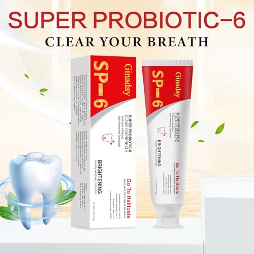 SP-6 Probiotic Toothpaste,Deep Cleaning Care Fresh Breath Ultra Whitening Toothpaste with Probiotic Oalance Oral Microbiot. (1 Pcs) - Image 4