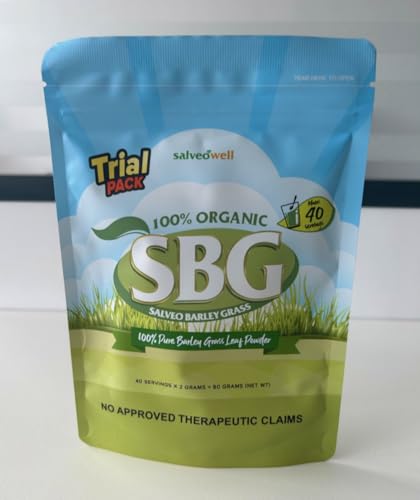Salveo Barley Grass Powder in Trial Pack, 80grams, 100% Pure and Organic - Image 4