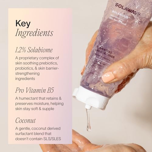 Solawave Probiotic Gel Facial Cleanser with Prebiotics and Pro Vitamin B5, Hydrating and Soothing Formula to Remove Makeup and Reduce Blemishes - Non-Comedogenic for All Skin Types (3.4 FL OZ) - Image 5