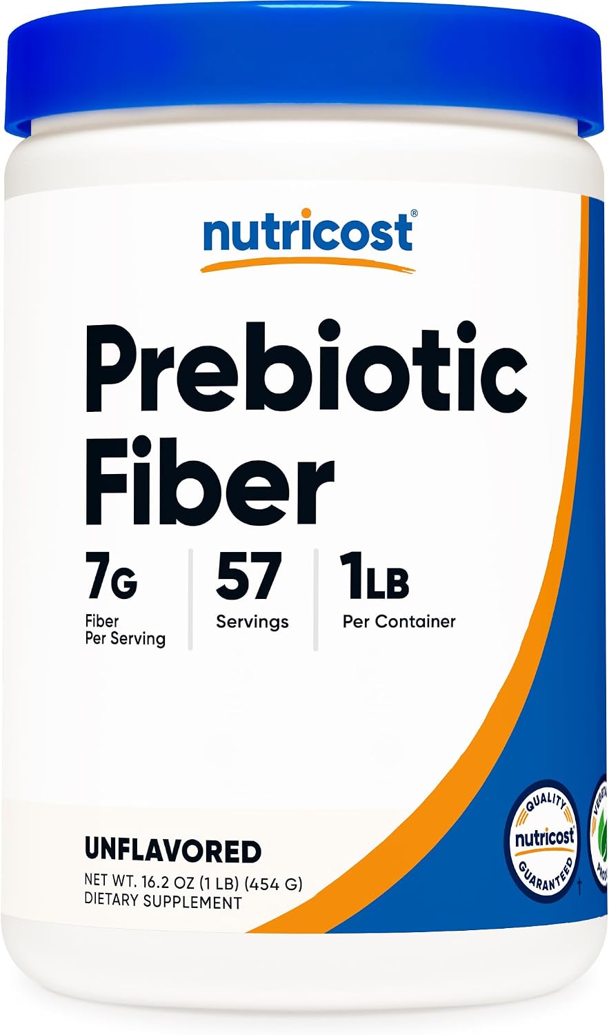 Nutricost Prebiotic Fiber Unflavored (1 Pound) Gluten Free