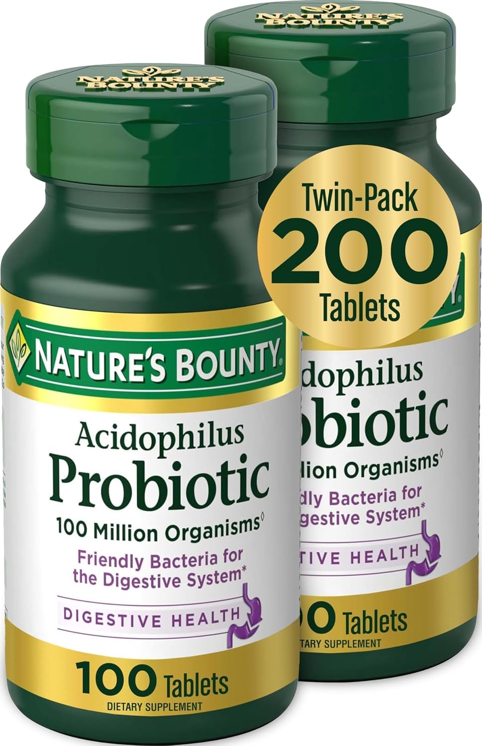Nature’s Bounty Acidophilus Probiotic, Daily Probiotic Supplement