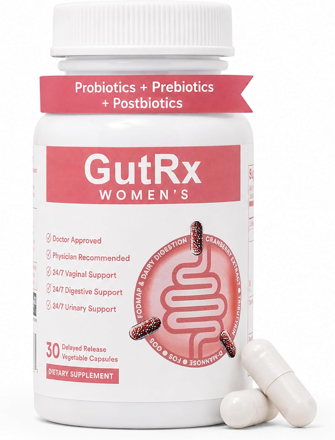 Women’s – Probiotic for Women with Cranberry, D-Mannose & Prebiotics – 28 Billion CFU