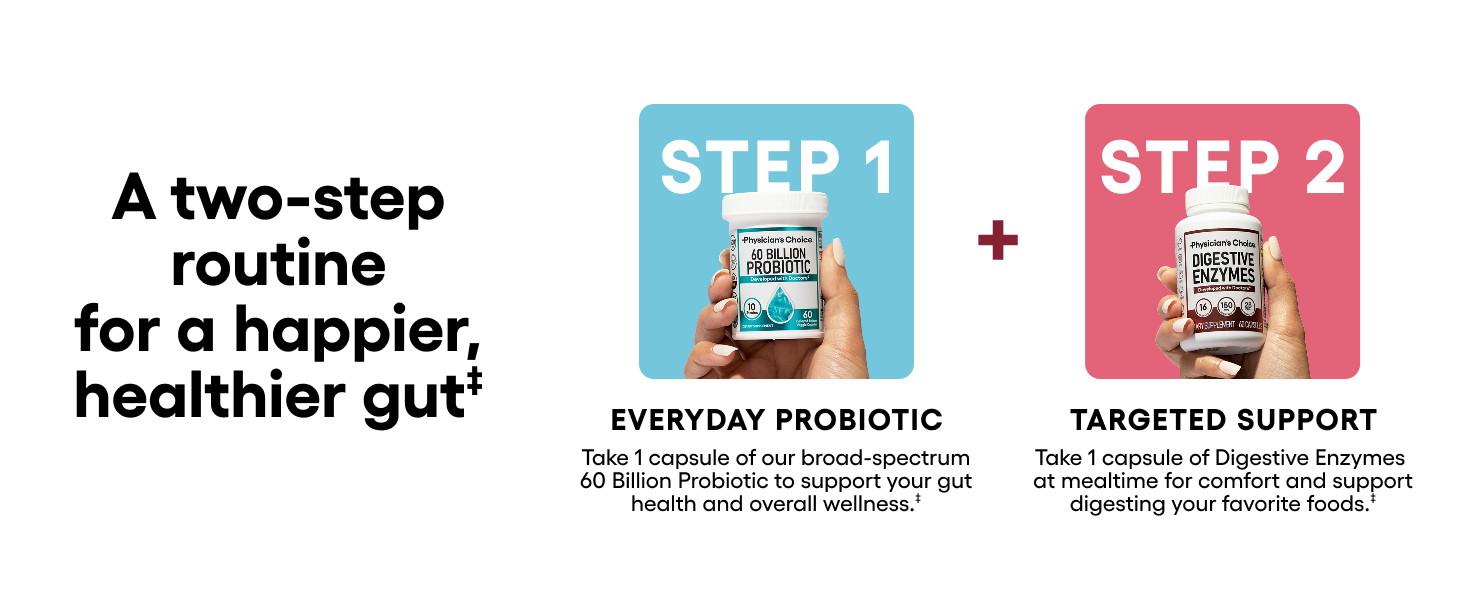 a two step routine for a happier healthier gut