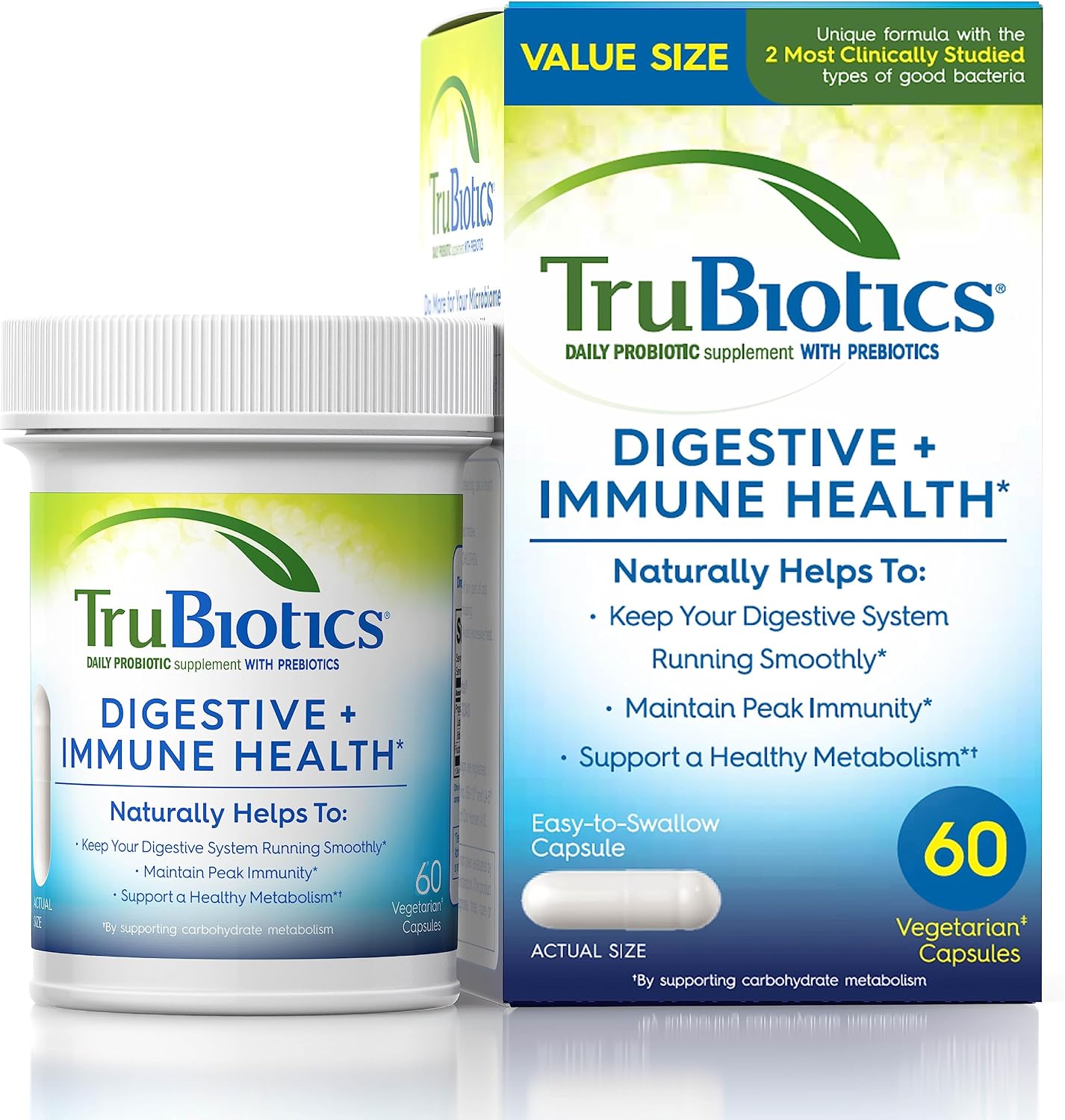 TruBiotics Probiotics for Digestive & Immune Health, Supports Regularity & Helps Relieve Abdominal
