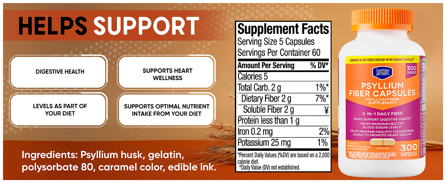 Berkley Jensen Fiber Capsules