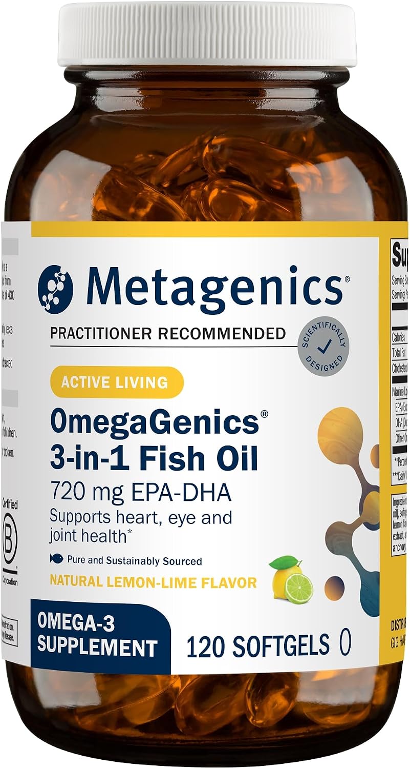 Metagenics OmegaGenics Fish Oil EPA-DHA 720, 120 Softgels