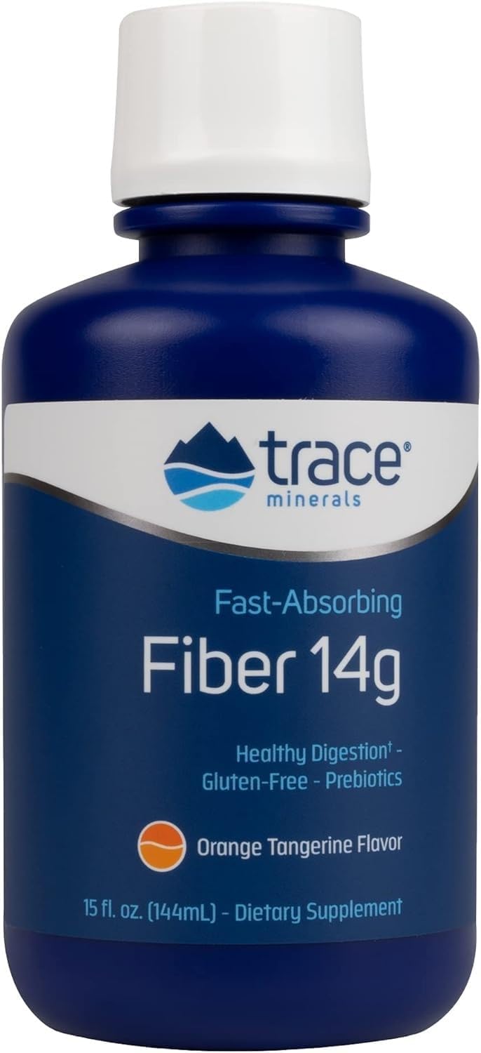 Trace Minerals Fiber Supplement 15 fl oz, 14g Soluble Prebiotic Fiber Drink