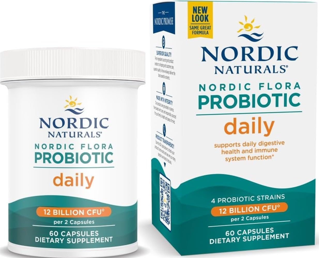 Nordic Naturals Nordic Flora Probiotic Daily, Immune Support – 60 Count