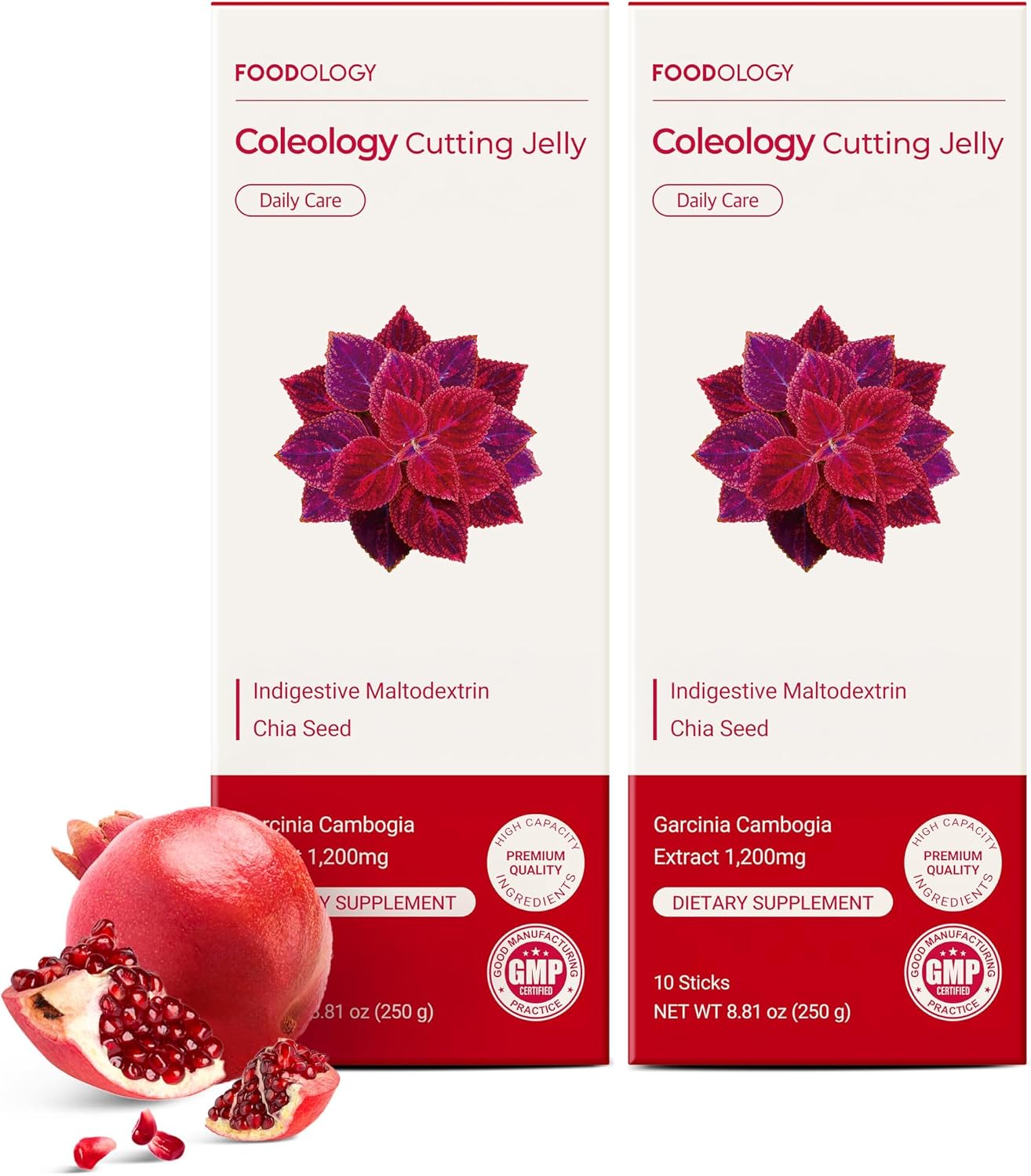FOODOLOGY Coleology Cutting Stick Jelly (Pomegranate), 20 Sticks