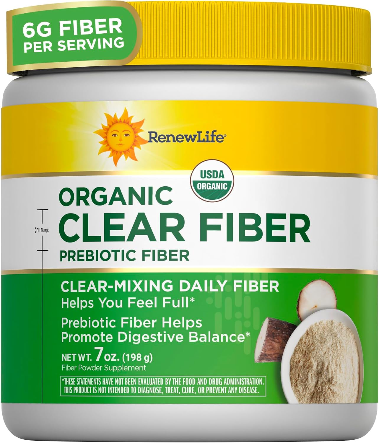 Renew Life Completely Clear Organic Prebiotic Fiber | 7 oz