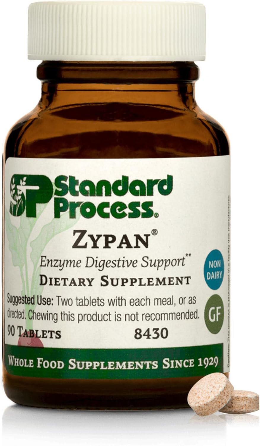 Standard Process Zypan, Digestive Health & Enzyme Supplement, 90 Tablets