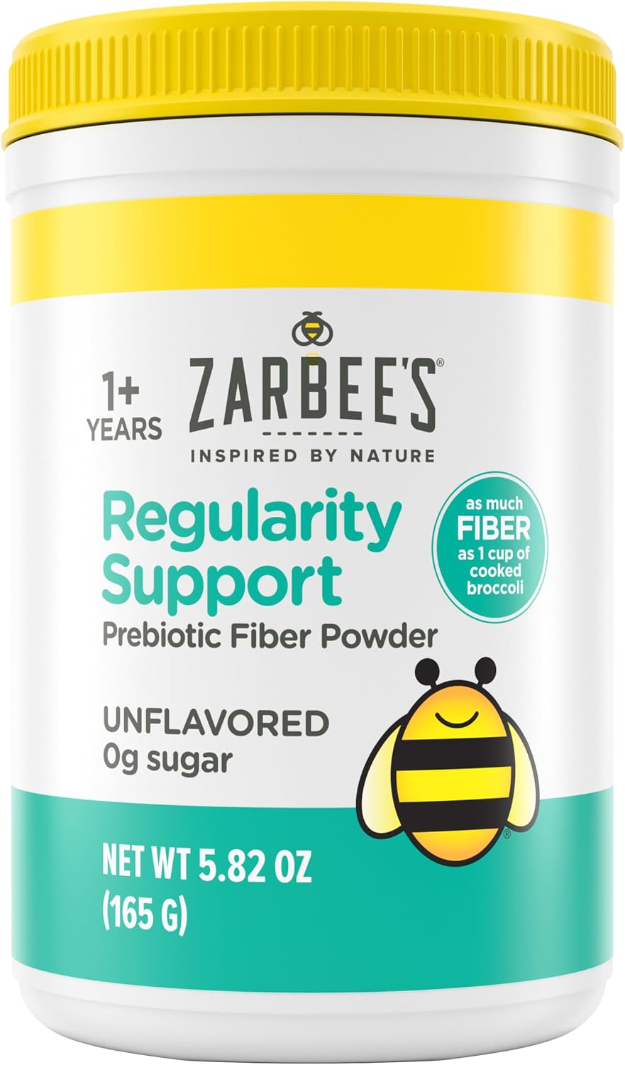 Zarbee’s Kids Regularity Support Prebiotic Fiber Powder, 5.82 oz