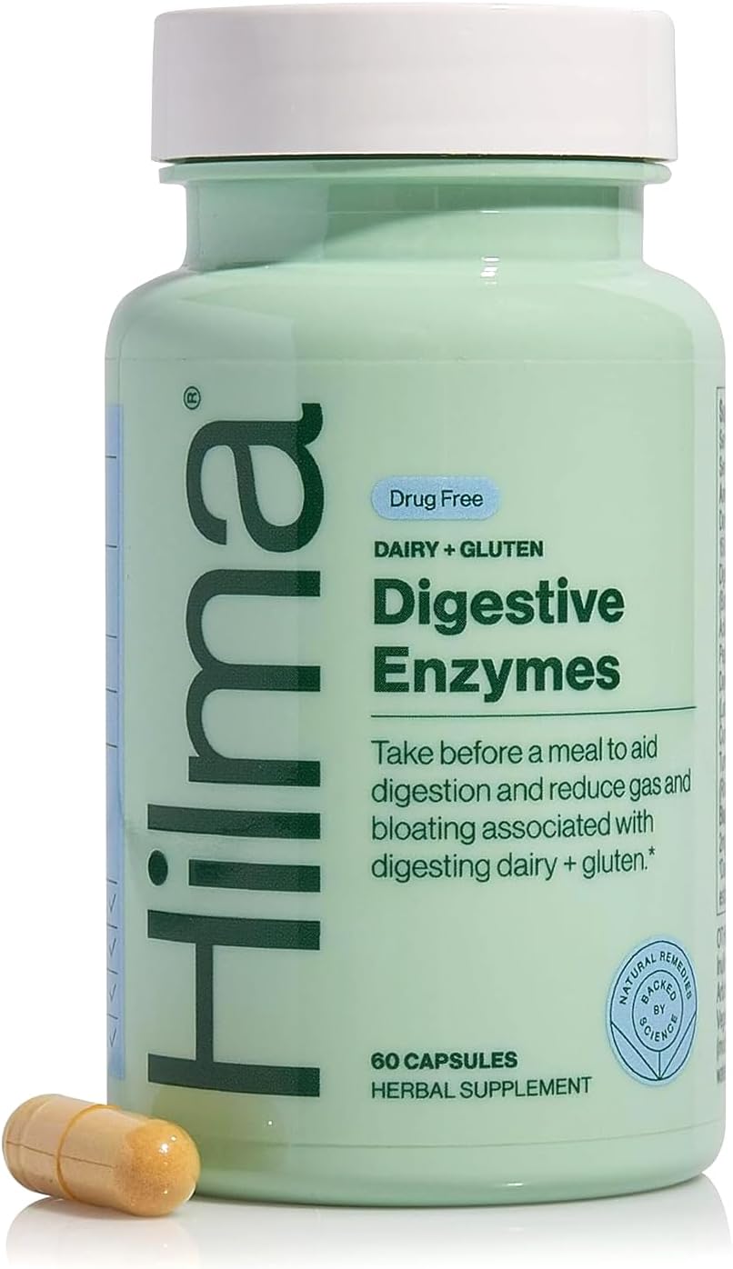 Hilma Dairy and Gluten Digestive Enzymes, 60 Vegan Capsules