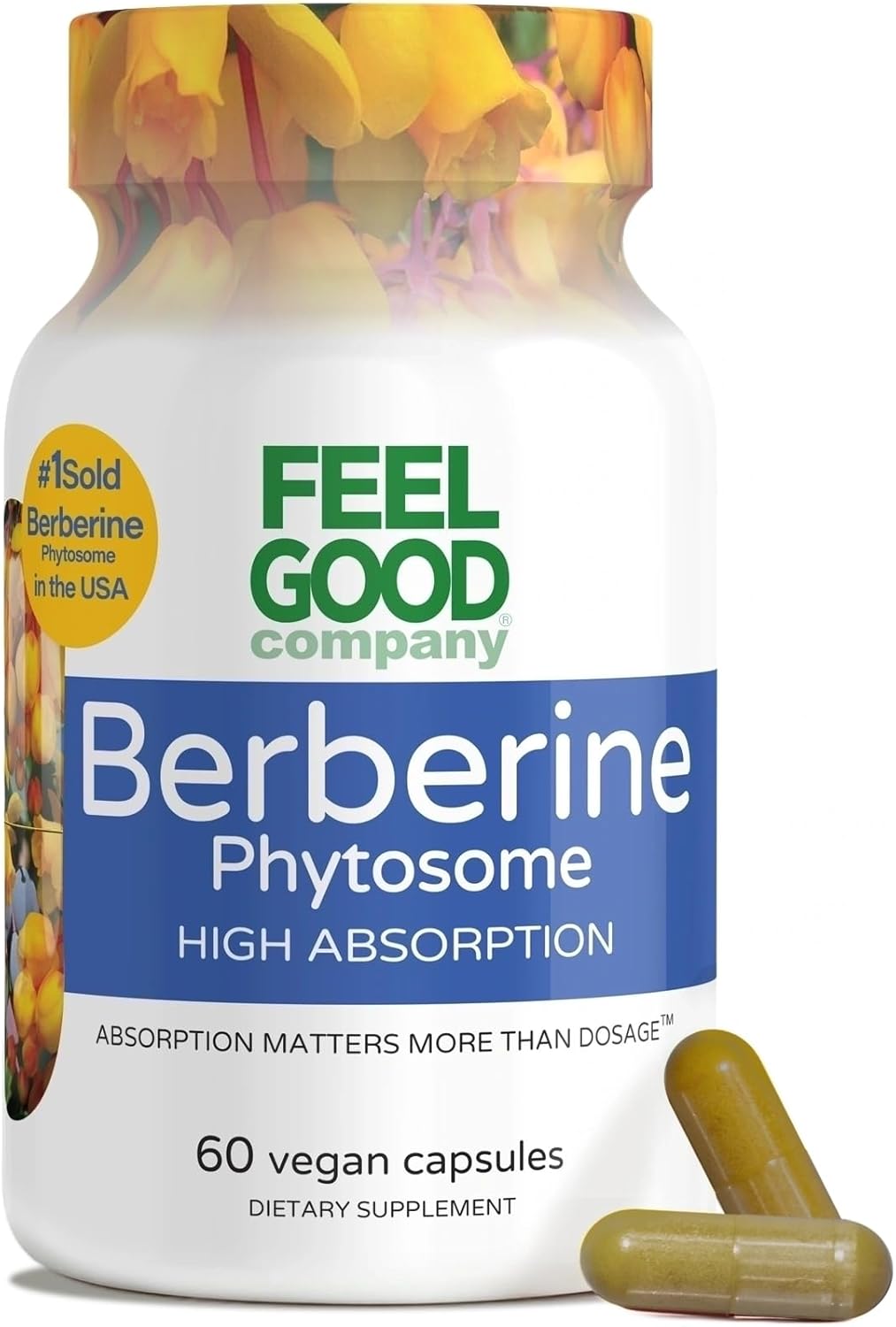 Feelgood Company – Berberine – High Absorption – 2200mg Equivalent – Herbal Supplement