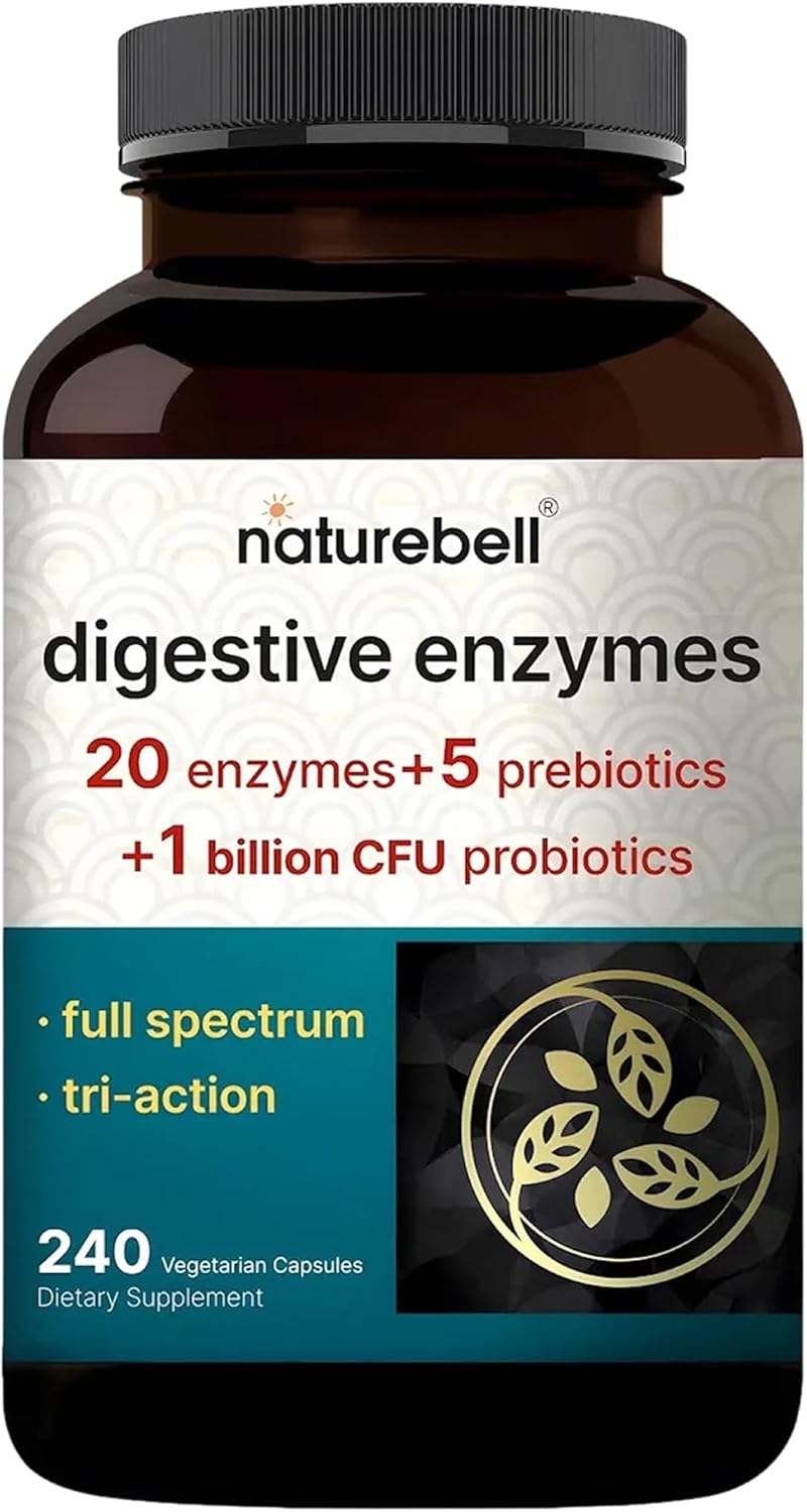 NatureBell Digestive Enzymes, 240 Capsules