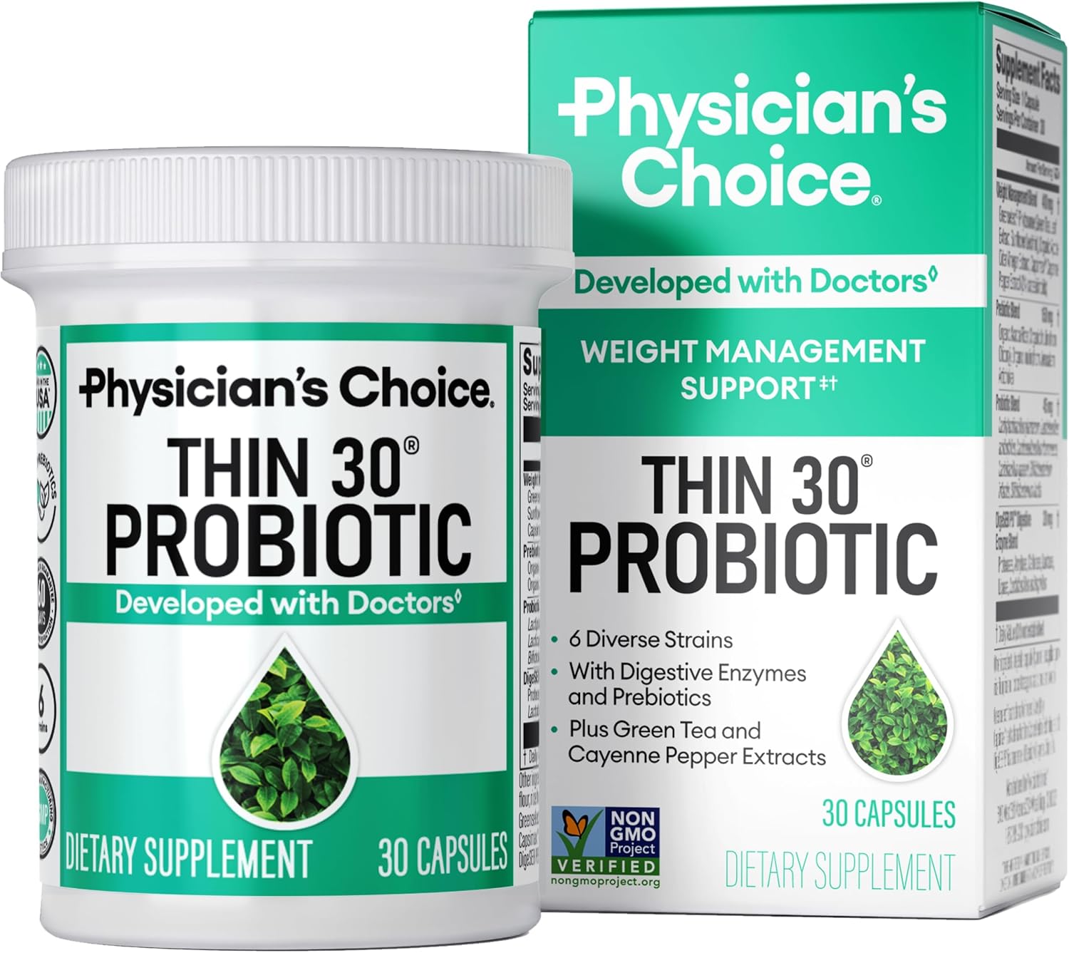 Physician’s CHOICE Probiotics for Weight Management & Bloating, 30ct