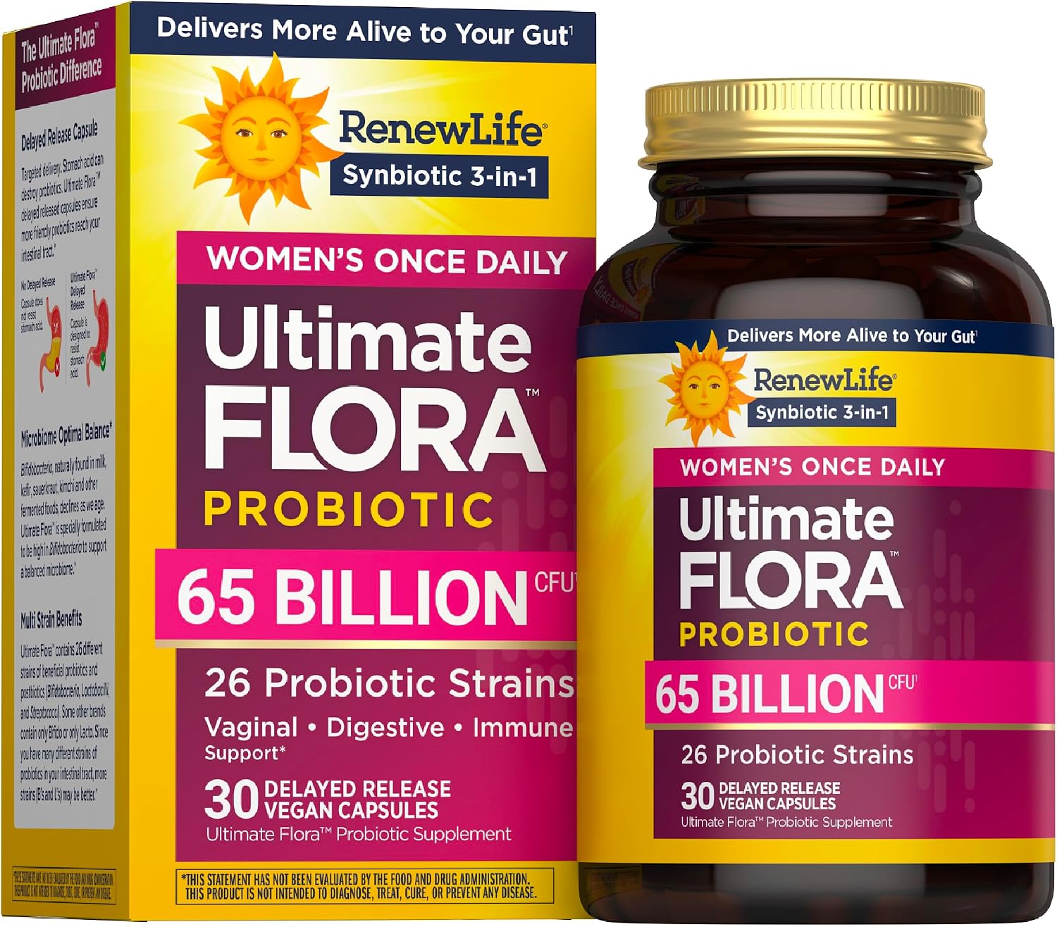 Renew Life Ultimate Flora Womens Probiotic 65 Billion CFU