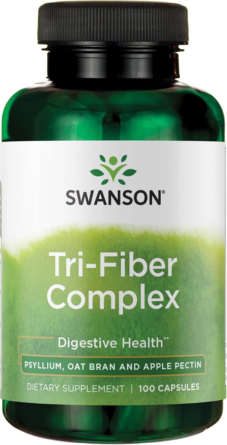 Swanson Tri-Fiber Complex Digestive Health, 100 Capsules