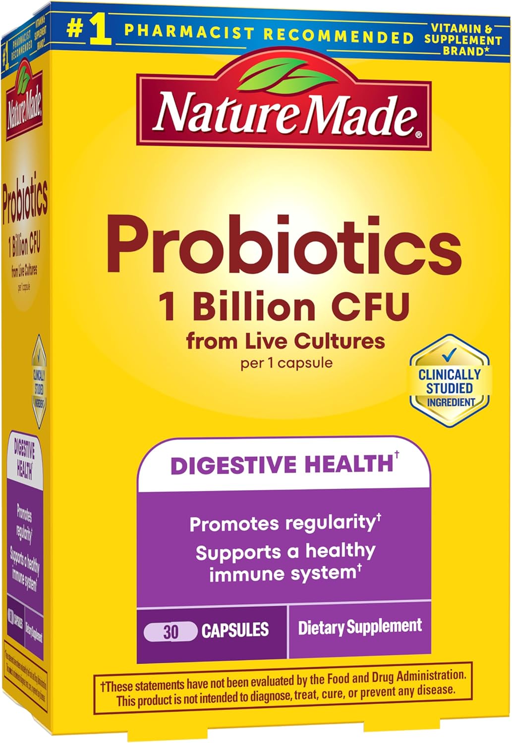 Nature Made Probiotics for Women and Men, 30 Probiotic Capsules