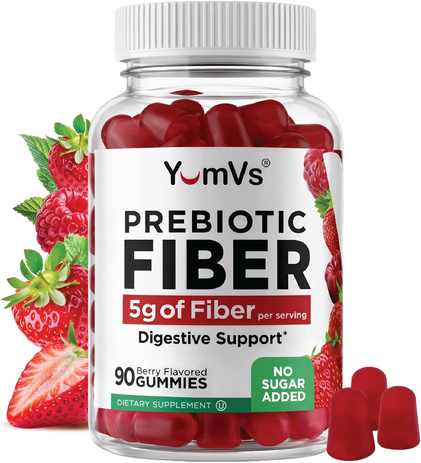 YUM-V’S Prebiotic Fiber Gummies 5 g (90 Count)