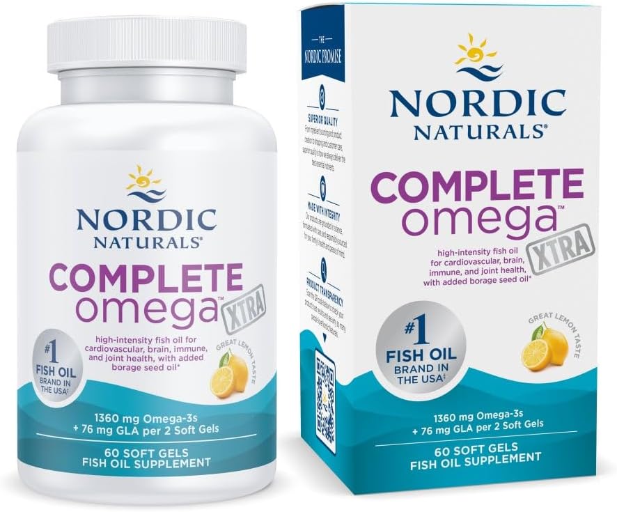 Nordic Naturals Complete Omega Xtra, GLA, Skin & Cognition – 60 Count