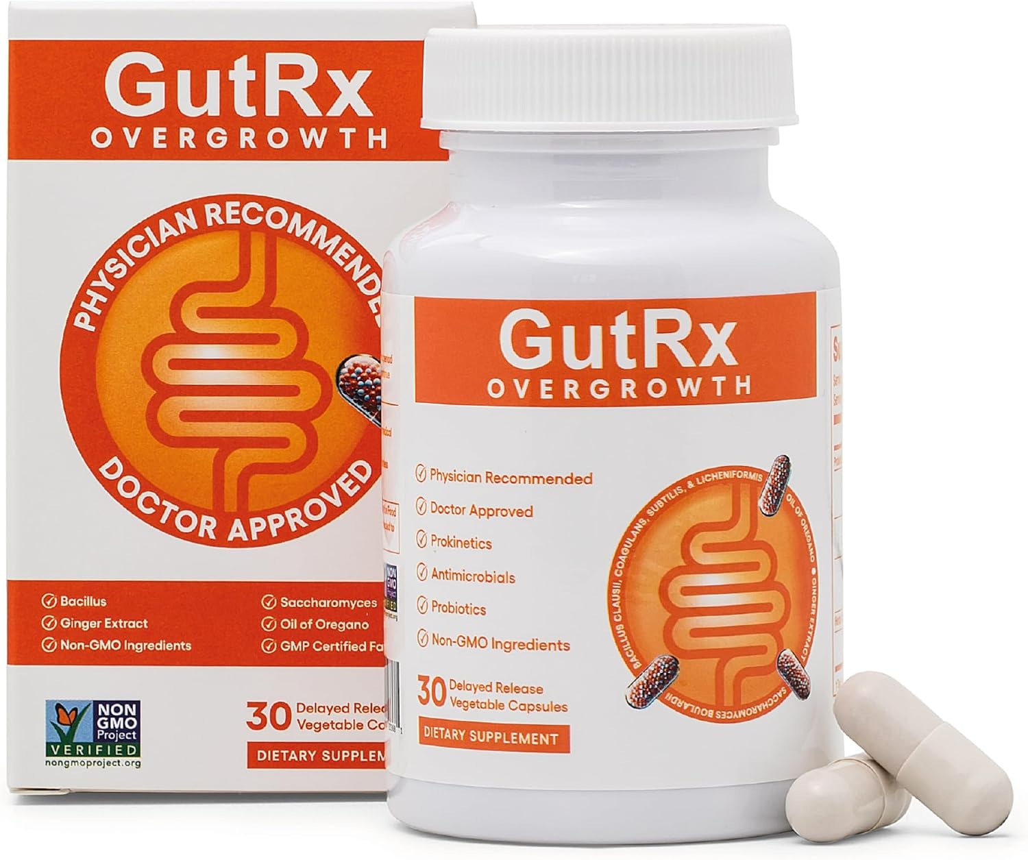 Overgrowth Probiotics for Women and Men with Saccharomyces Boulardii, Lactobacillus Reuteri & Bifidobacterium