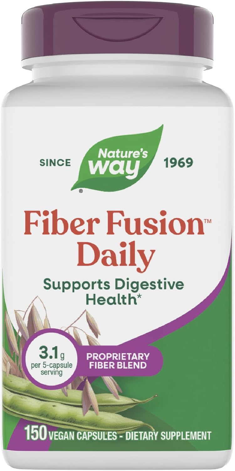 Nature’s Way Fiber Fusion Daily, Digestive Health Support*, 150 ct