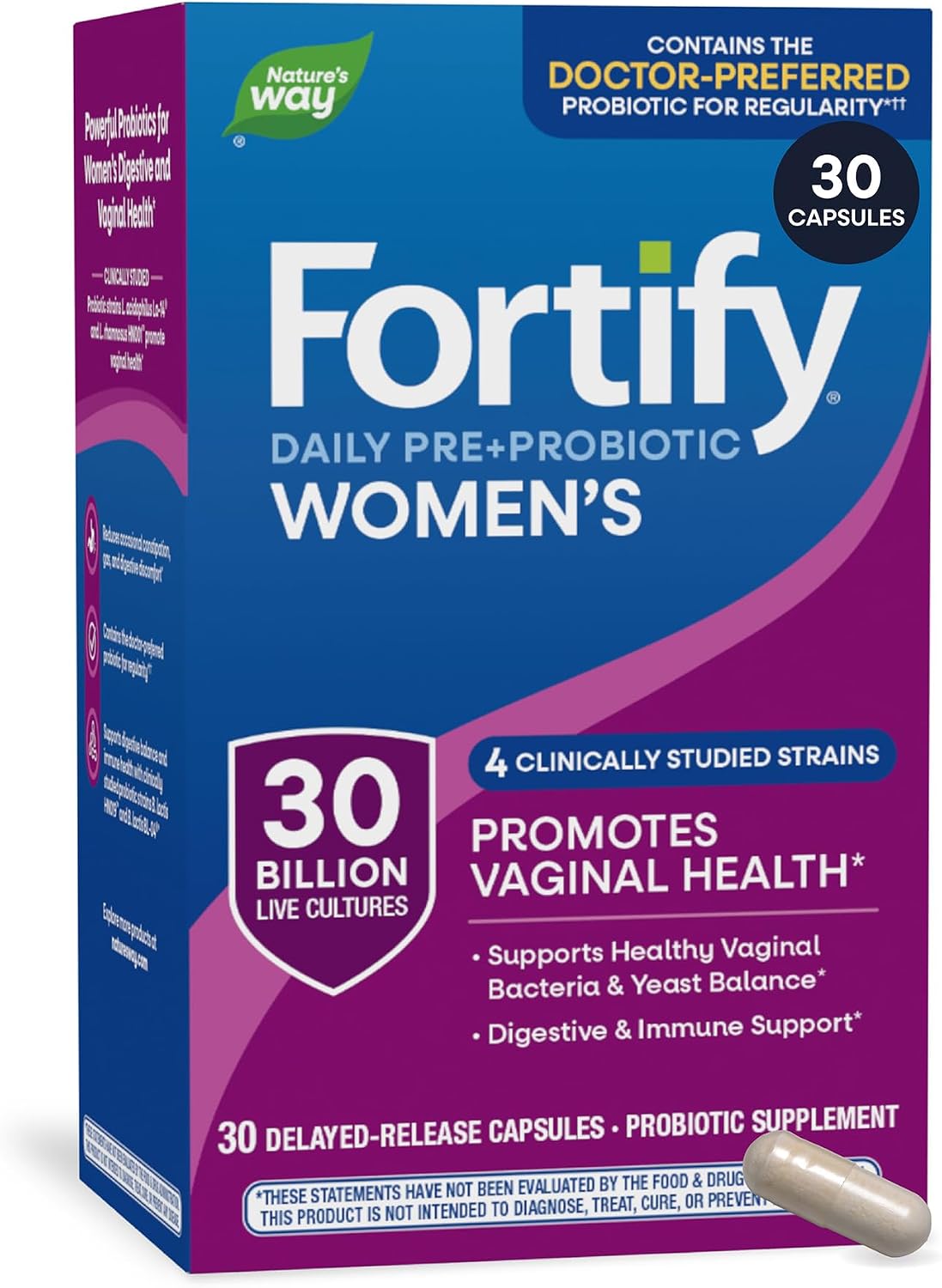 Nature’s Way Fortify Women’s Probiotic 30 Billion CFU, 30 ct