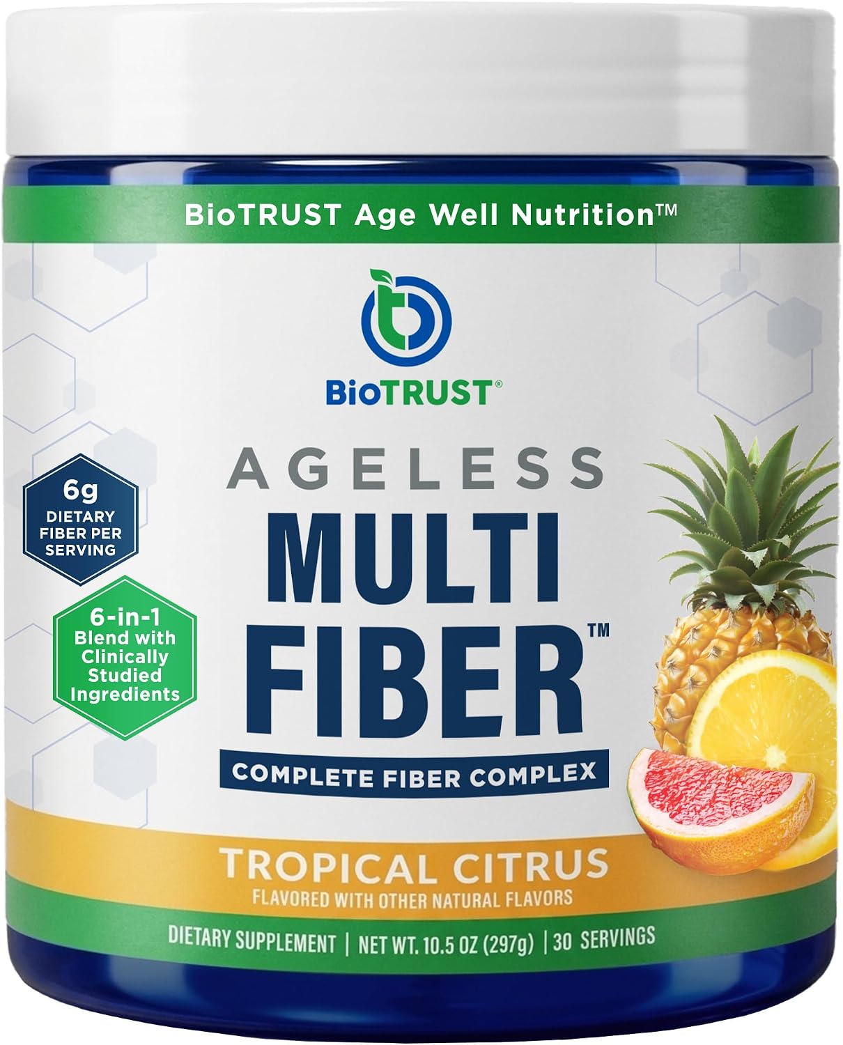 BioTrust Ageless Multi-Fiber Supplement Powder, 30 Servings