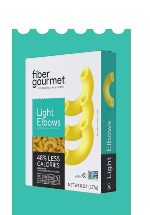 Fiber Gourmet light elbows, light pastas, fiber rich elbows, healthy elbows pasta