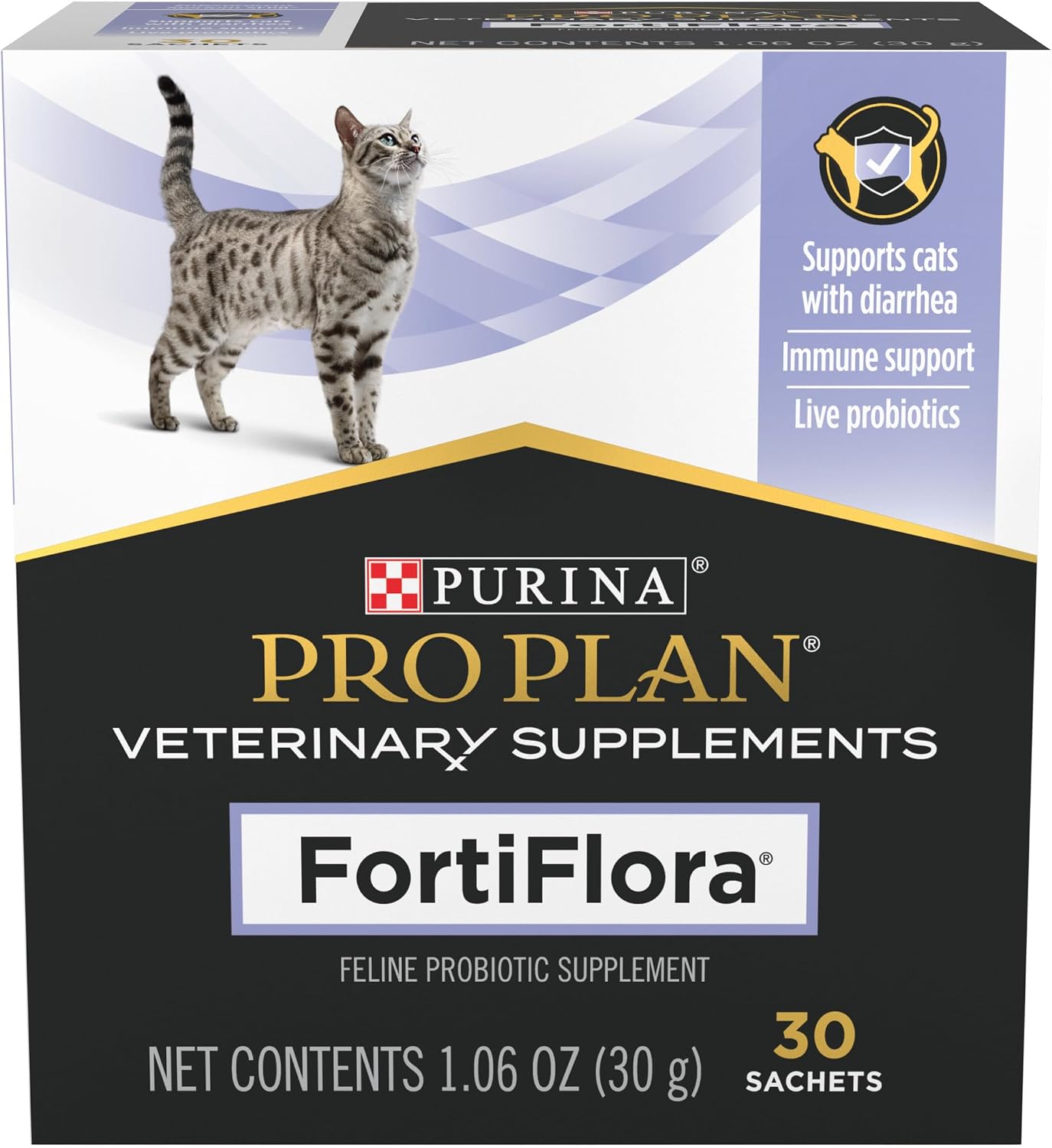 Pro Plan Veterinary Diets FortiFlora Daily Probiotic Powder Supplement for Cats with Digestive Support