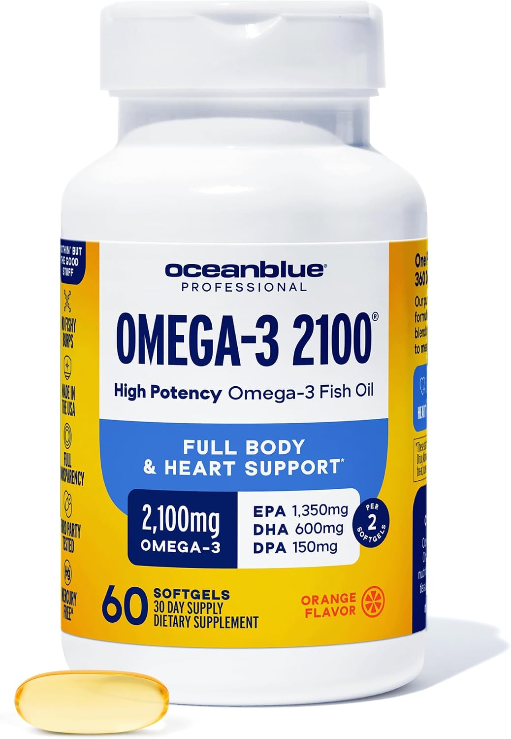 Oceanblue Professional Omega-3 2100-60 Softgels (30 Servings)