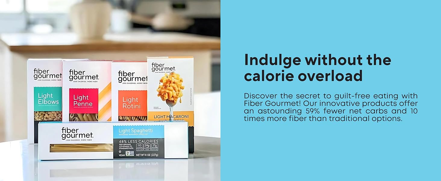 Fiber Gourmet Spaghettis, low net carb, low calorie, diet friendly pasta, fiber rich spaghetti