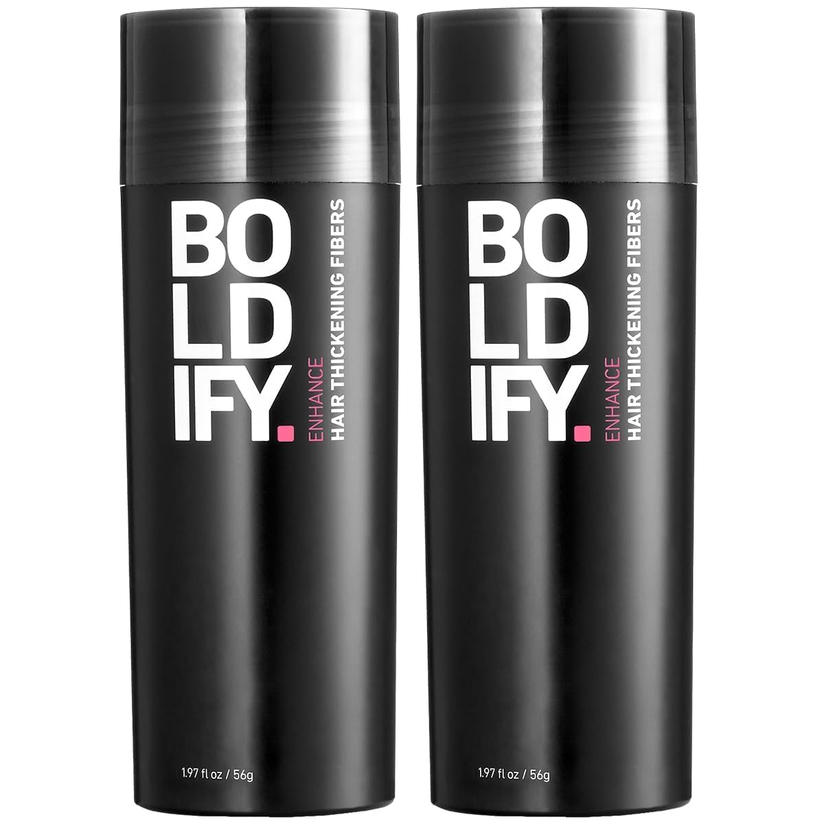 BOLDIFY Hair Fibers for Thinning Hair, for Women & Men, Dark Brown 56g x2