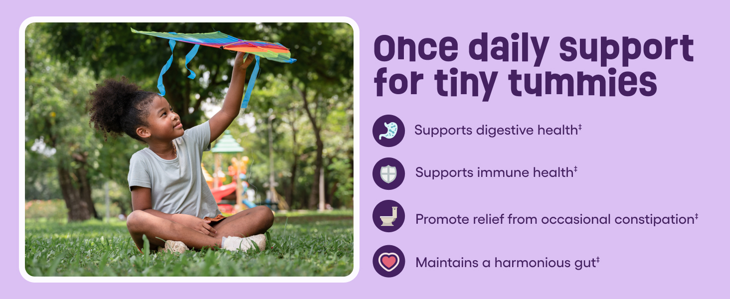 once daily support for tiny tummies