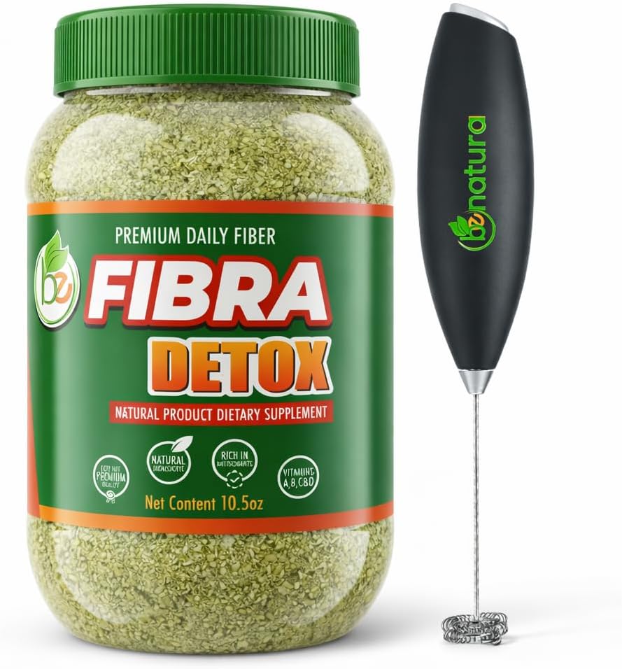 BE Fibra–Premium Daily Fiber Supplement–10.5oz Drink Mix–Rich in Antioxidants & Vitamins A,