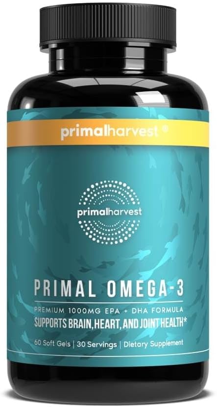 Primal Harvest Omega-3 – Daily Supplement, Gluten, Dairy & Soy Free