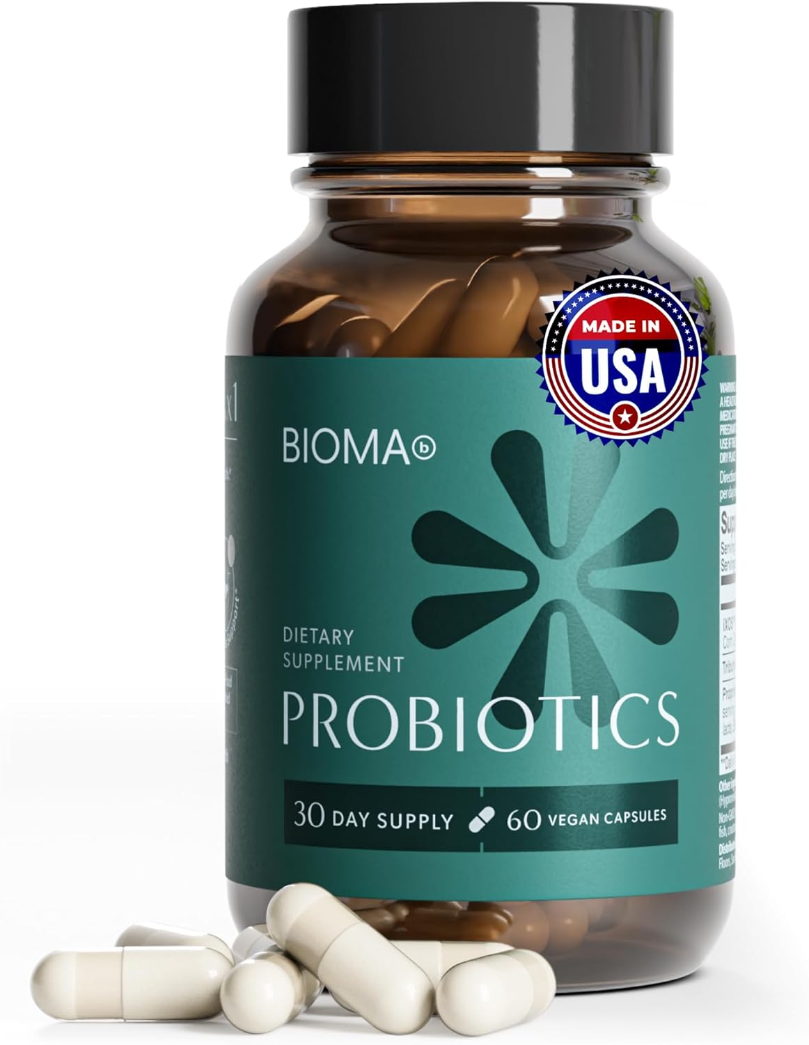 BIOMA Probiotics – Digestive Health Probiotic – Gut Support for Men & Women with Xylooligosaccharides,
